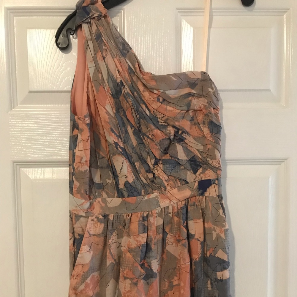BCBGeneration short jumpsuit. One shoulder open.